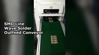 دستگاه مونتاژ خط شیب PCB تسمه نقاله موج لحیم کاری نوار نقاله خروجی