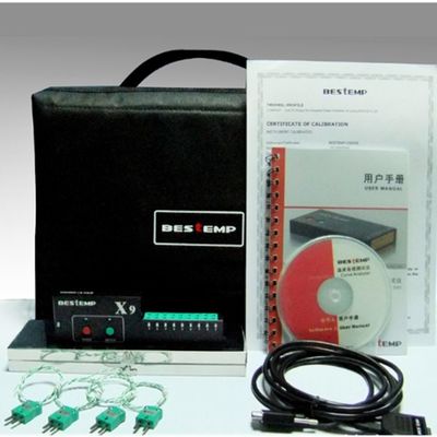 Bestemp ترموپول SMT ترمیک پروفایلر برای کوره بازپرداخت 6 کانال