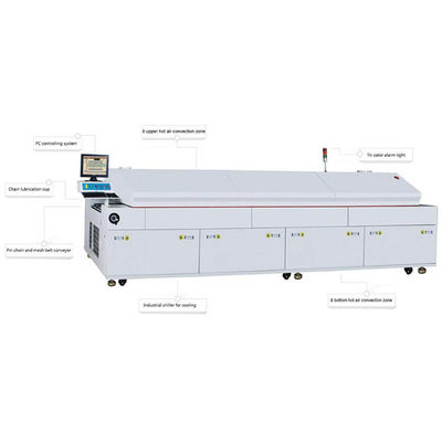 کنترل PLC SMD صنعتی SMT دستگاه جوش مجدد PLC کنترل 400mm عرض PCB