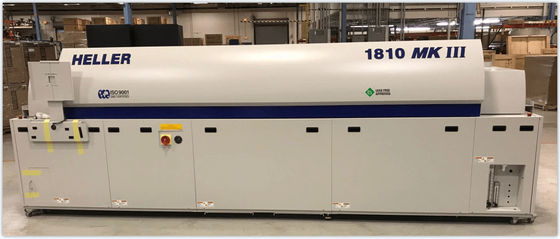 Heller 1810 MK5 10 منطقه SMT فر به بار دیگر برای سولدر بدون سرب PCB 2 &quot; 22 &quot; 5 56 سانتی متر عرض